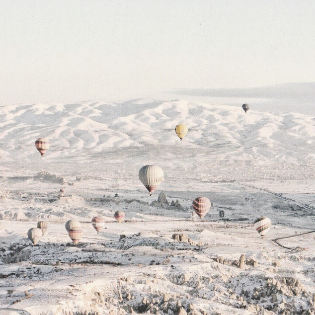 Ansichtkaart hete luchtballonnen